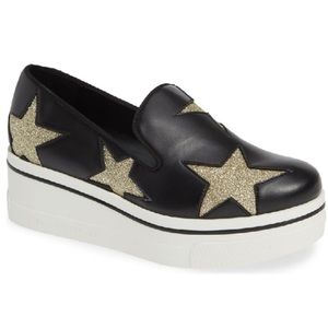 Stella McCartney Black Binx Star Platform Shoe 39